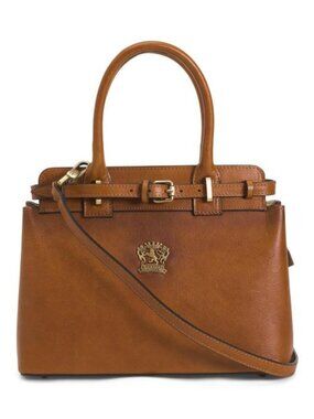 PRATESI Made In Italy Leather Ladylike Satchel
